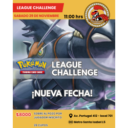CUPO PARA EVENTO:  Pokemon Card Game League Challenge Octubre