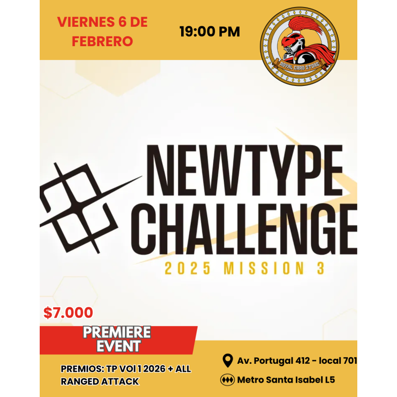 Gundam Card Game: Newtype Challenge Mission 3 - CUPO PARA EVENTO